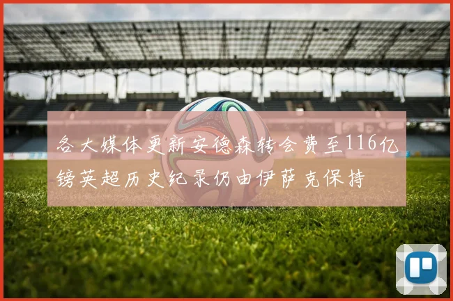 各大媒体更新安德森转会费至116亿镑英超历史纪录仍由伊萨克保持